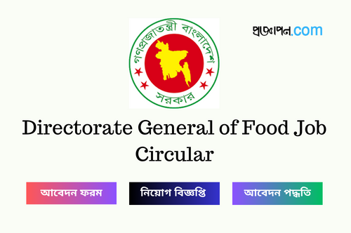 Directorate General of Food job circular