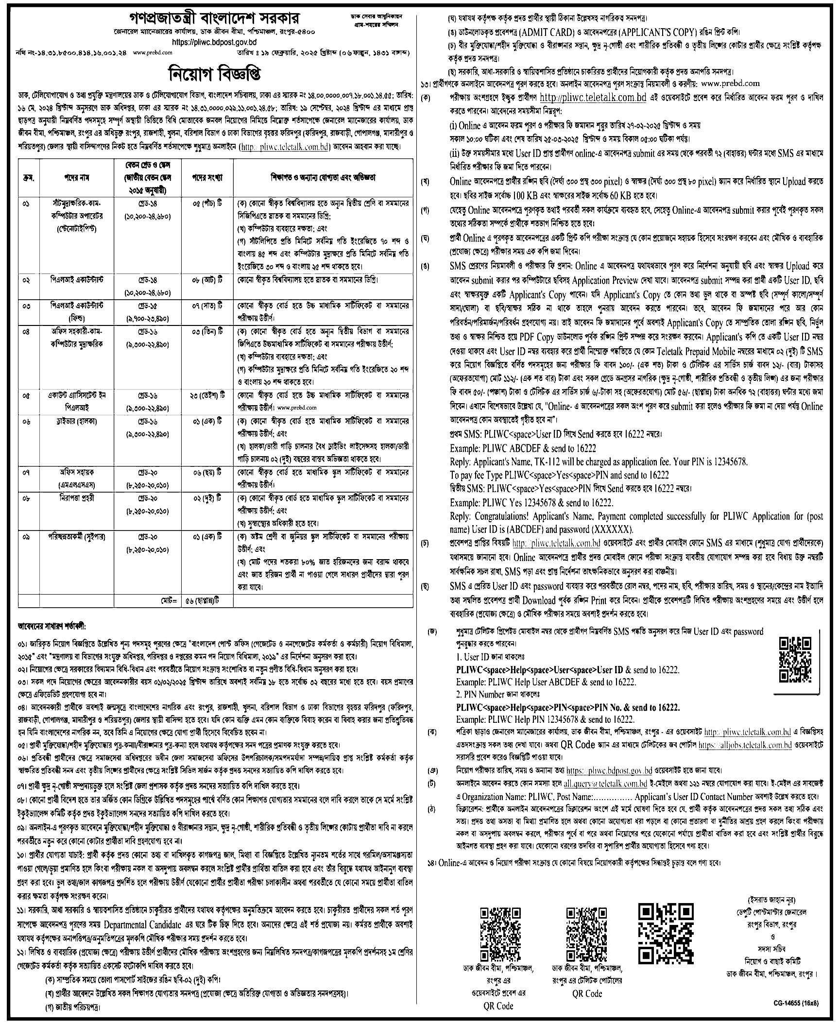 PLIWC Job Circular 2025 Image